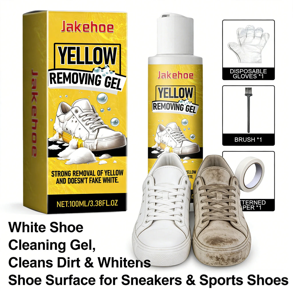 White Shoe Cleaning Gel Effectively Removing Stubborn Stains Preventing Shoes Yellowing Eliminate Odors Shoe Yellow Removing Gel Qme