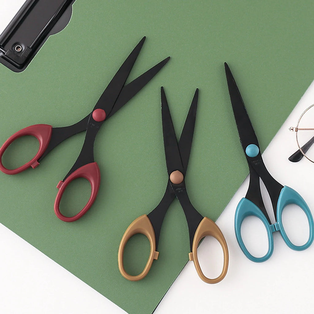 1 pc/set Stainless Steel Ultra Sharp Blades and Comfort Grip Handles Scissors - For Office, Home, School, Sewing, And Crafts Qme