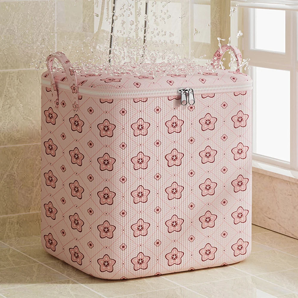 Large Capacity Foldable Quilt Storage Sack for Home Moving Student Dorm Clothes & Comforter Bag Travel Luggage Box Qme