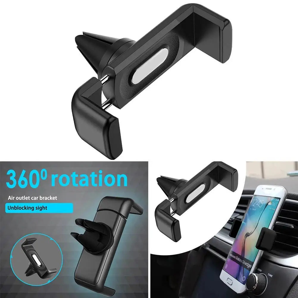 NEW Car Air Outlet Mount Clip Interior Car Phone Holder Universal Mobile Holder ABS Car Mount Phone Support Mobile Phone Holder Qme