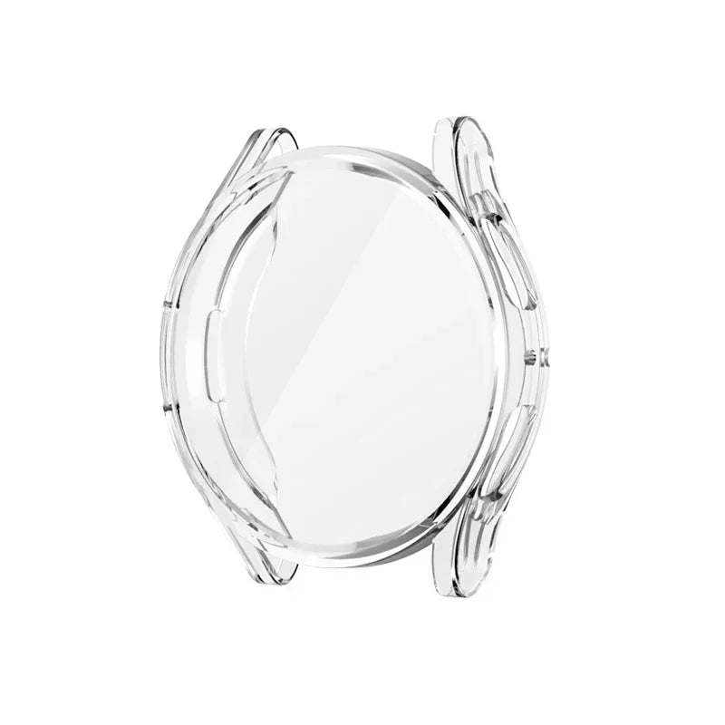 Bling Diamond Case for Samsung Galaxy Watch 7 6 5 4 PC Protective Case 40mm 44mm Screen Protector bumper Transparent Cover Qme Clear02 For Galaxy Watch7 44