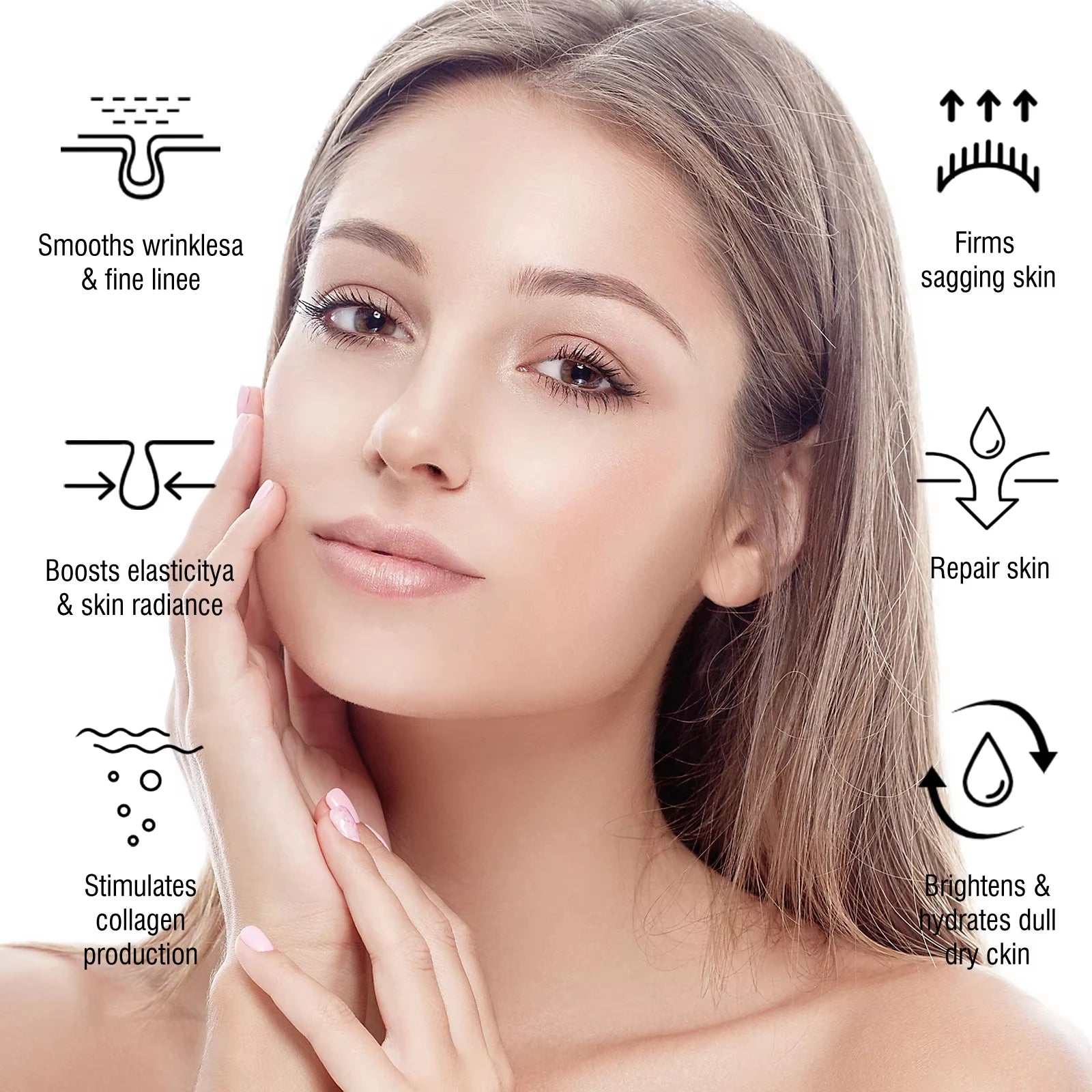 White Rice Face Cream Moisturizing Firming Fade Fine Lines Tighten Pores Lighten Dark Spots Nourishing Brightening Face Cream Qme