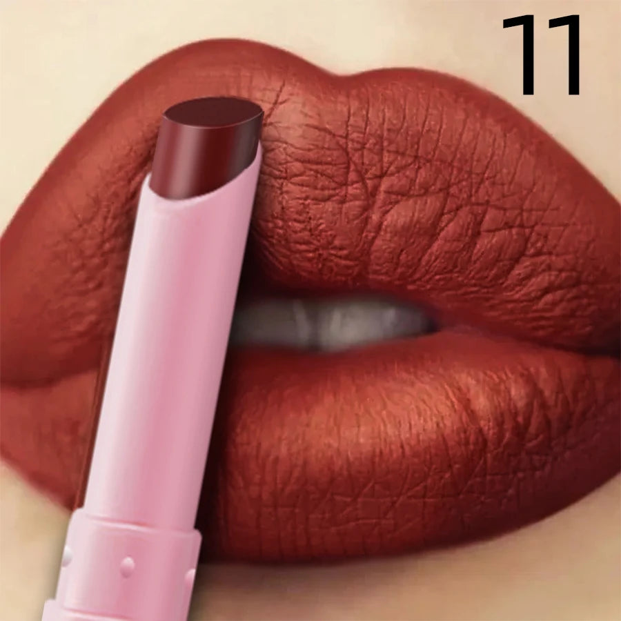 15 Cigarette Velvet Matte Waterproof Lipstick Long-lasting Lip Gloss Qme 11
