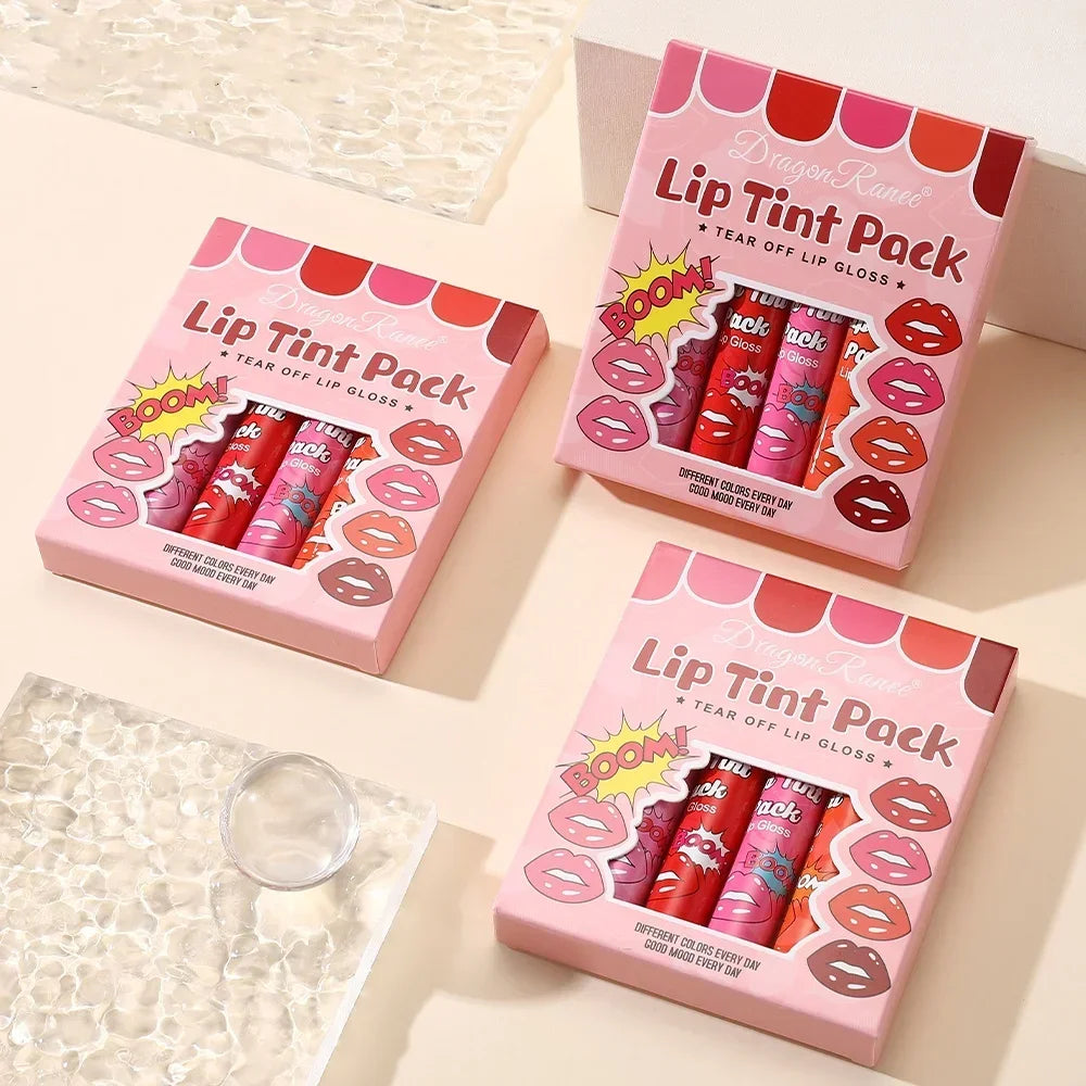 Tear Off Lipstick Moisturizing Film Waterproof Fast Case Qme