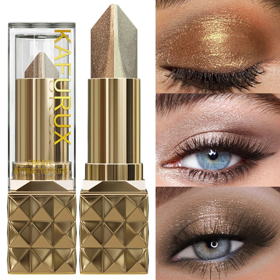 Two Eye Shadow Stick Waterproof Without Smudging Natural Contour Qme 204