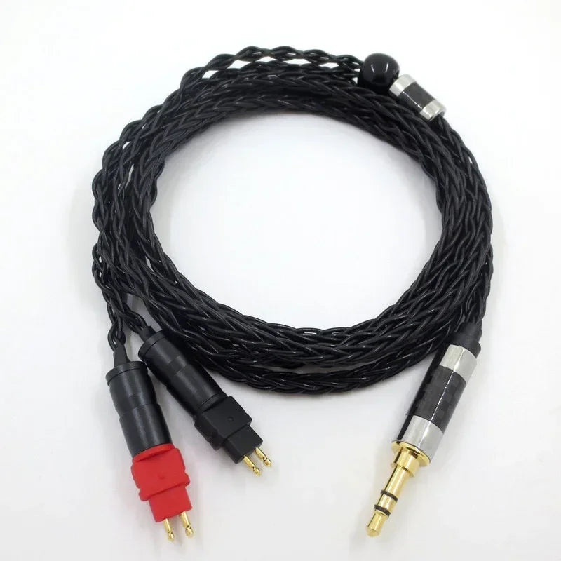 Headphone HD600 25 Hd580 HD650 Hd660s Headphones Replacement Audio Cable 3.5mm 2.5mm 4.4mm Balance Jack Qme
