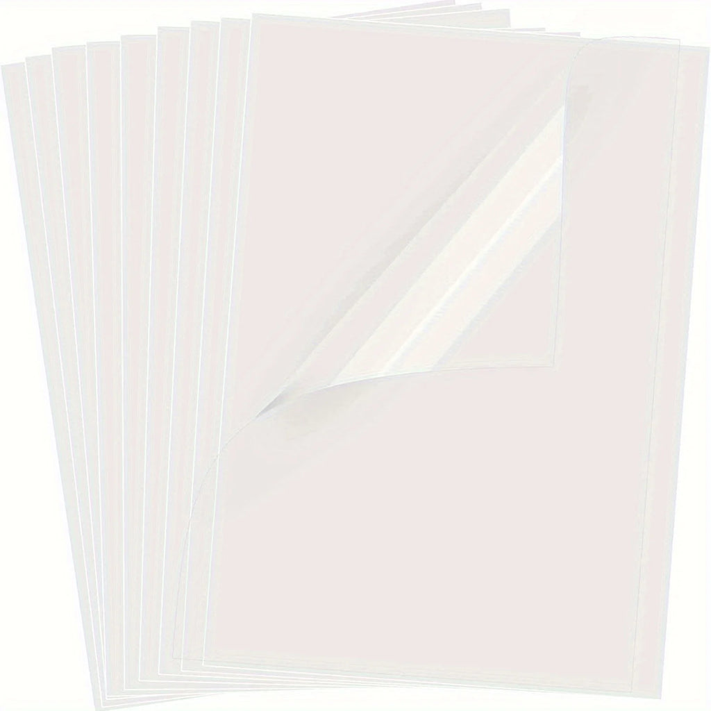 (20/ 50Sheets) 100% Clear Sticker Paper For Inkjet Printer - Glossy 8.3*11.7in - Printable Vinyl Sticker Paper For Cricut Qme