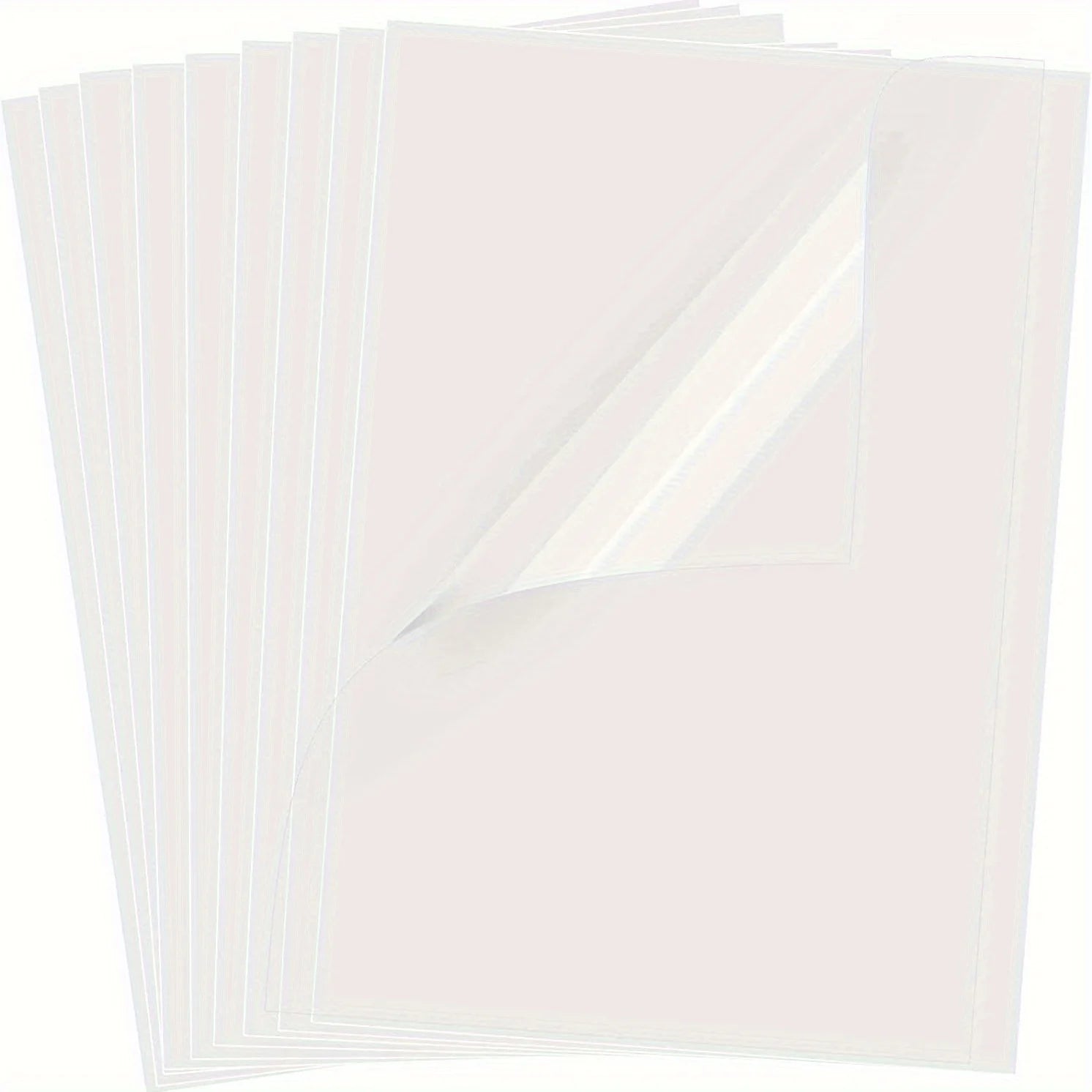 (20/ 50Sheets) 100% Clear Sticker Paper For Inkjet Printer - Glossy 8.3*11.7in - Printable Vinyl Sticker Paper For Cricut Qme