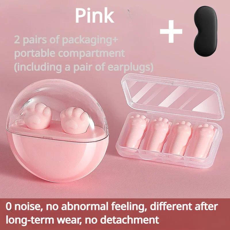 Powerful 99% noise reduction animal shaped sleep earplugs, fast rebound vacuum material noise reduction earplugs Qme
