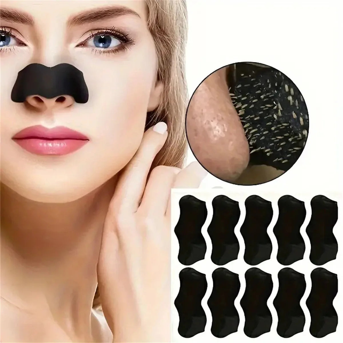 10/20/50/100 Pcs Nose Strips Blackhead Nose Blackhead Remover Patch Facial Cleaning Blackhead Removal Tools Pull Out Blackheads Qme
