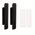 Two self-adhesive door handles, no need for punching, multifunctional handle, adhesive cabinet handle Qme 2PCS black