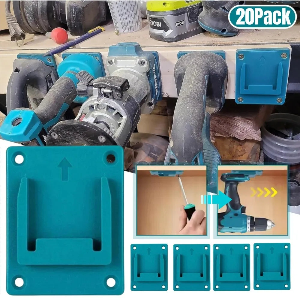 Wall Mount Drill Tool Storage Bracket For Makita For Bosch 14.4V/18V Li-ion Battery Tool Machine Fix Device Hang Display Stand Qme