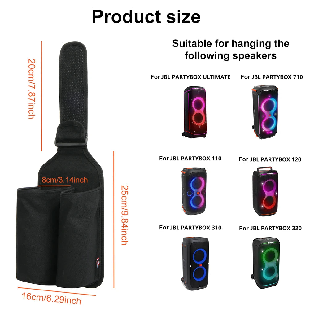 Mic Hanger Storage Holder Mic Organizer Bag Microphone Organizer for JBL PartyBox Wireless Microphone Accessories Qme