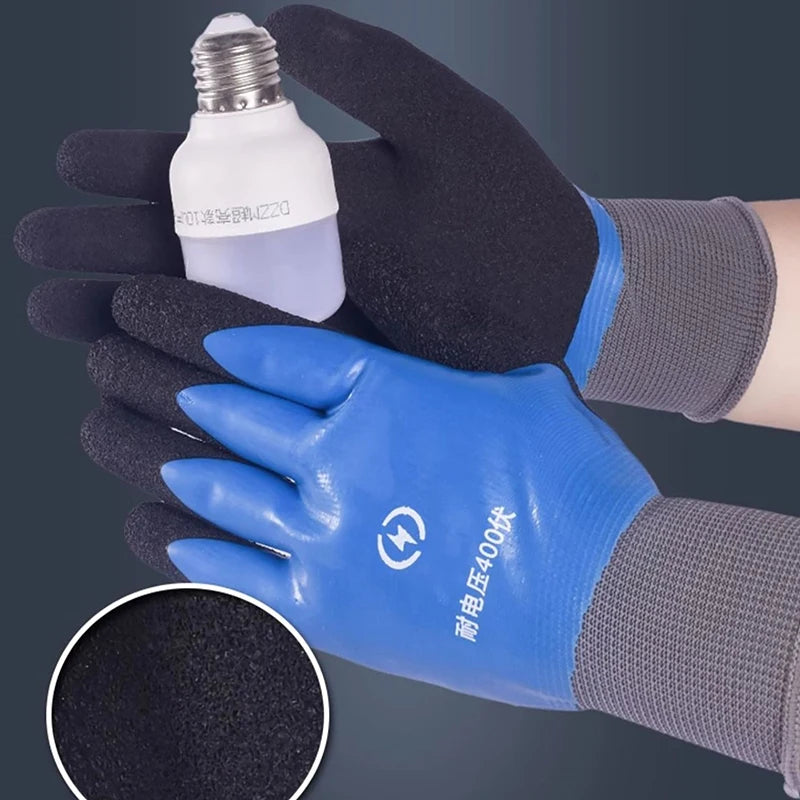 Insulating Gloves Anti-electricity Security Protection Rubber Qme