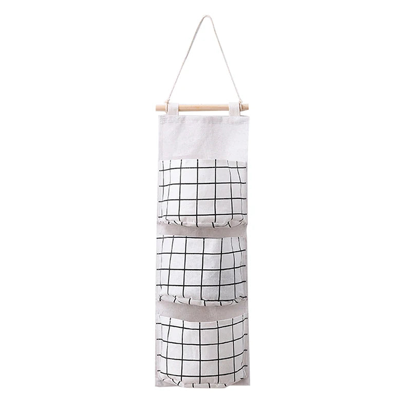 Wall Hanging Storage Home Three-pocket Bag Dormitory Qme A14
