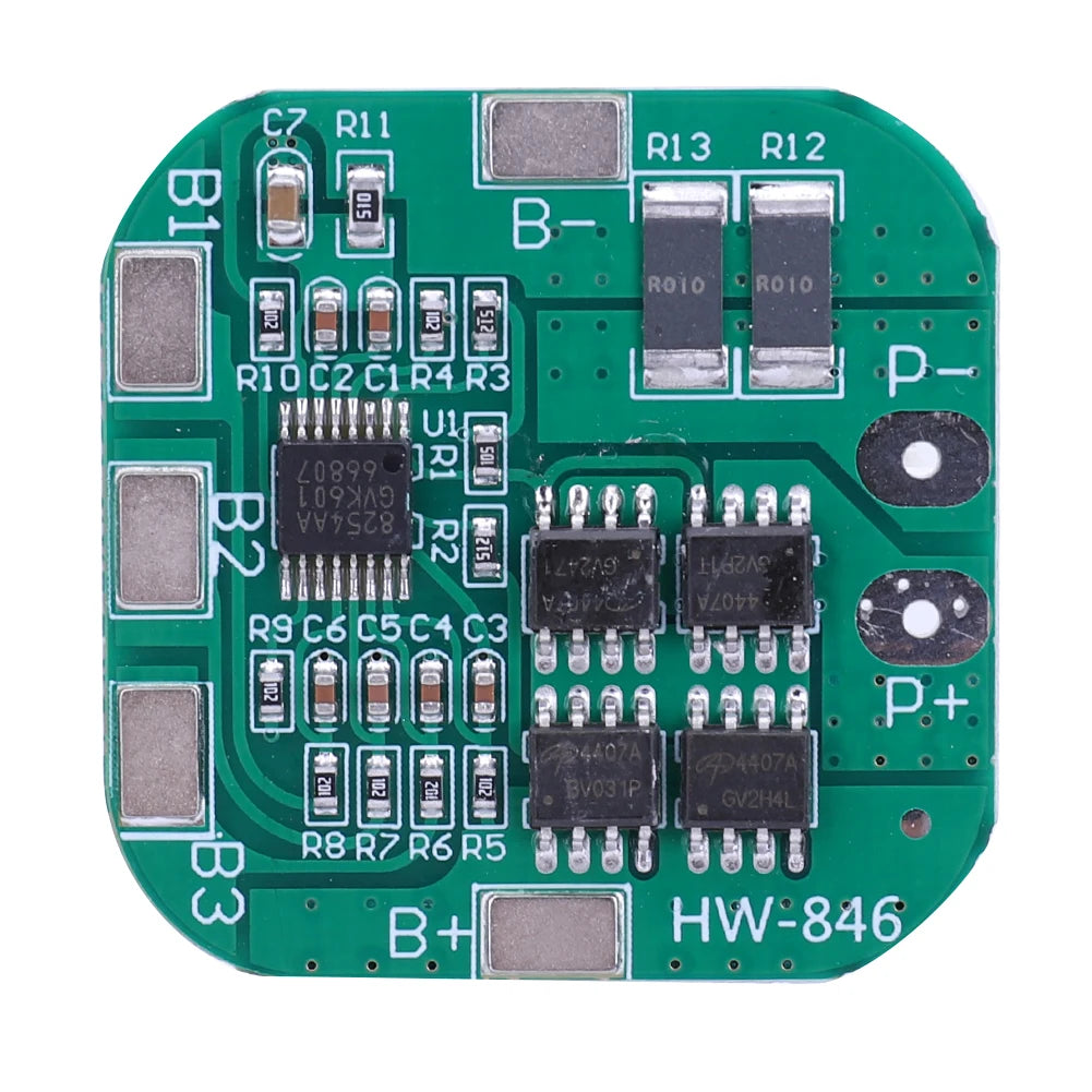 2S 3S 4S 20A 40A 60A Li-ion Lithium Battery Charger Protection Board 18650 BMS Drill Motor 11.1V 12V/14V 16.8V Enhance/Balance Qme 4S 20A Standard