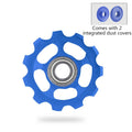 11T Bicycle Rear Derailleur Wheel Ceramic Bearing Pulley AL7075 Road Qme blue