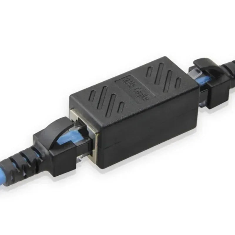 10pcs Standard Rj45 Connector Cat7 Cat6 Cat5e Double Socket Adapter Cat 6 8p8c Network Extender Rg Rj 45 Rg45 Ethernet Cable Qme
