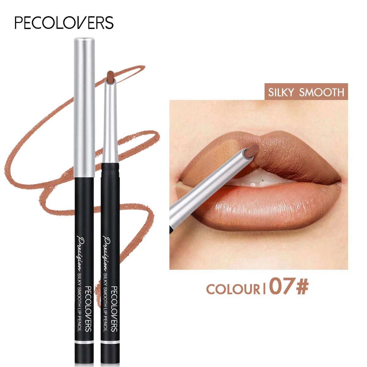 24-Color Matte Lip Liner Long-lasting Natural Effect Pencil All Skin Qme 07