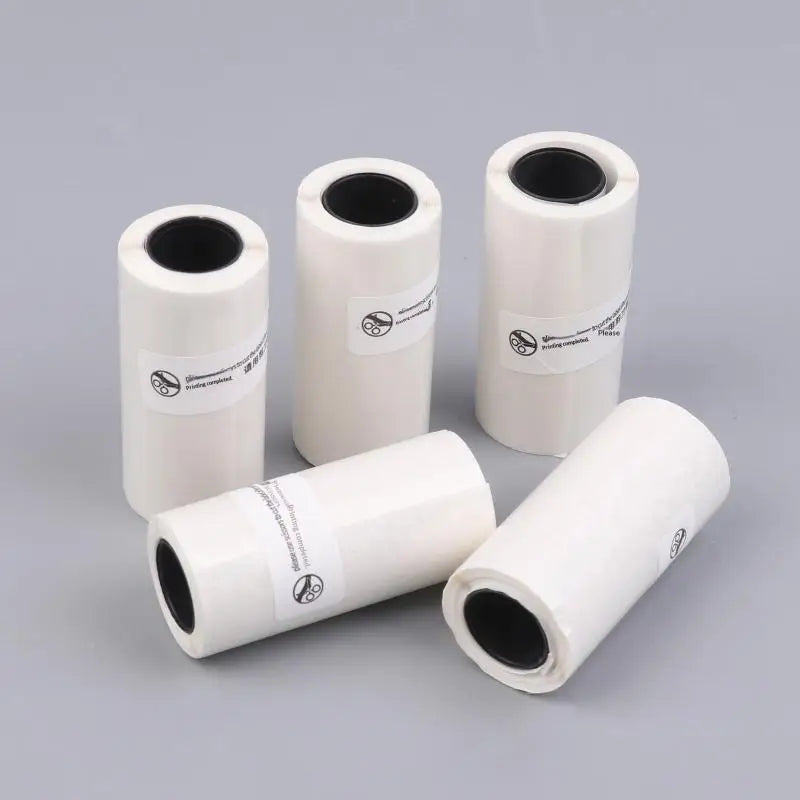 1 3 5Rolls Clear Holographic Dot Transparent Self-adhesive Thermal Qme