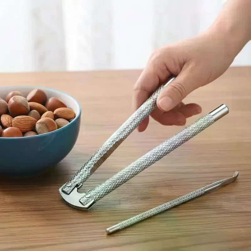 Walnut Cracker Stainless Steel Quick Crack Nut Easy Grip Heavy Duty Qme
