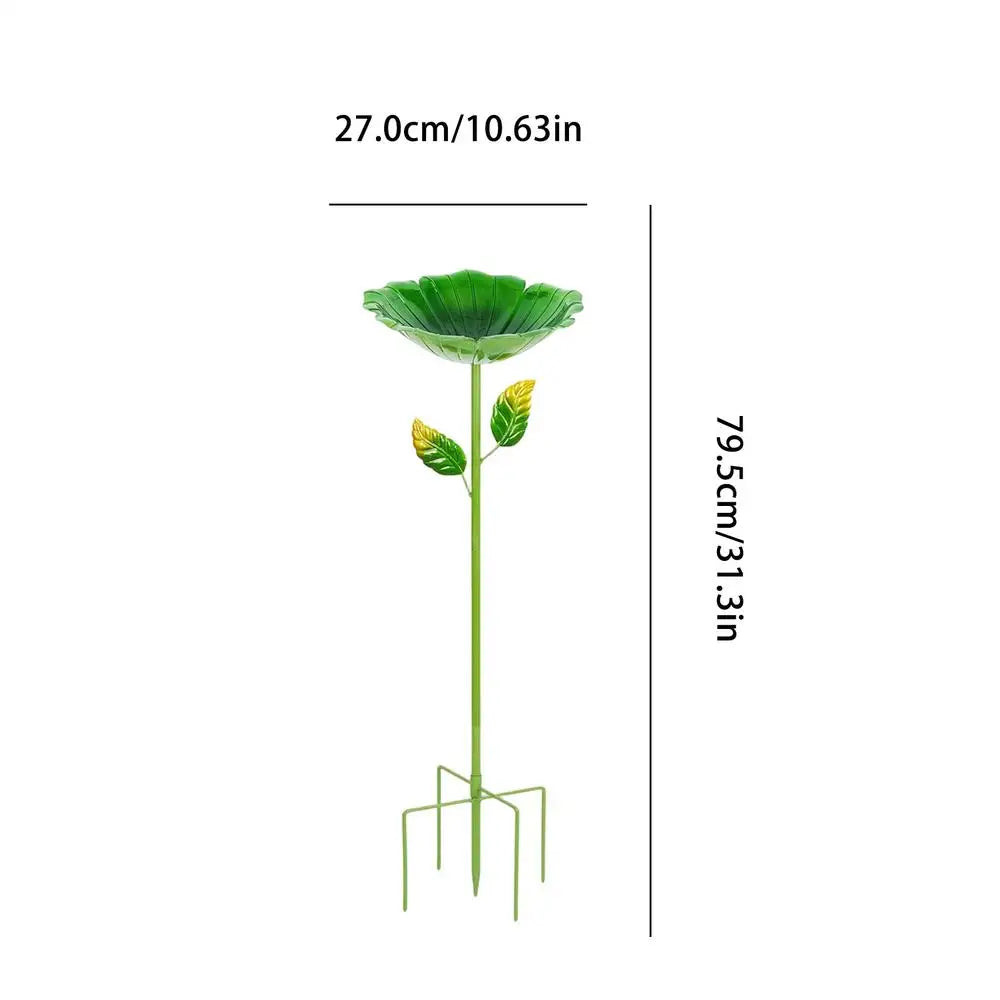 Bird Bath Outside Metal Rustproof All-weather Birdbath Outdoor Garden Qme Green China Mainland