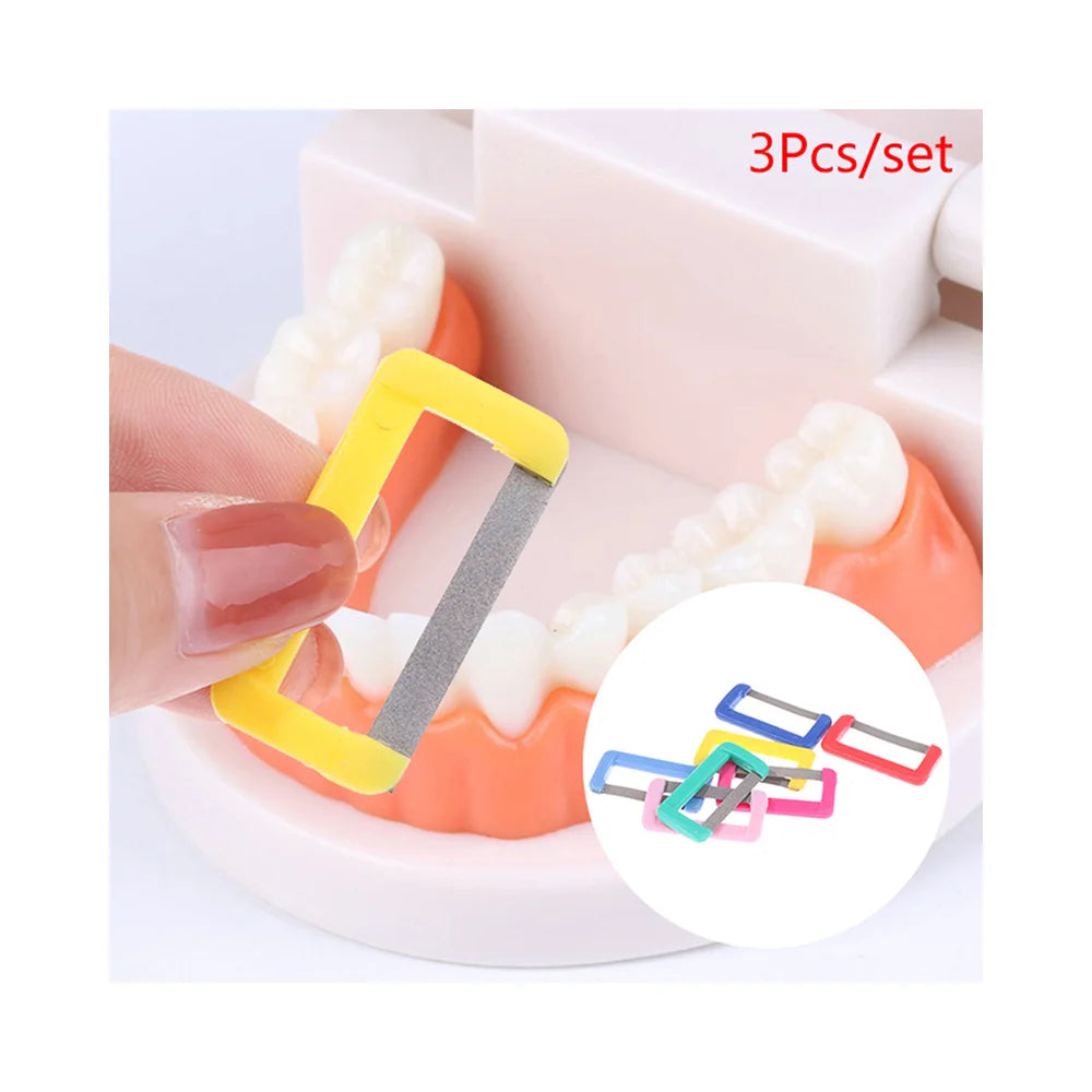 Random Dental Orthodontic Interproximal Enamel Polishing Tooth Qme 3Pcs Random