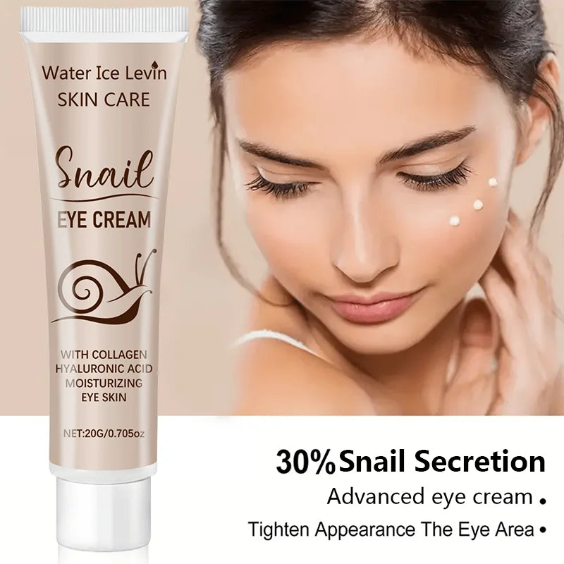 Hydrolyzed Collagen Eye Cream with Snail Essence, Firming and Moisturizing Eye Cream, Snail Eye Cream for All Light Skin Tones, Skincare Products Qme