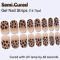 16Tips Cute Cartoon Semi Cured Gel Nail Strips French Cherry Soccer Qme NF250057