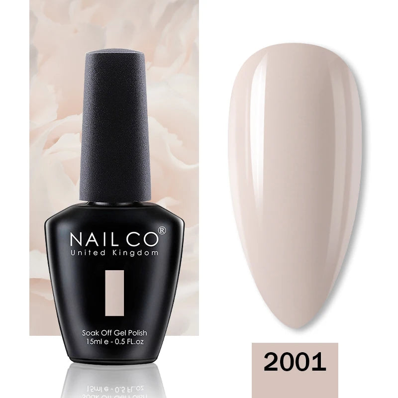 NAILCO 131 Colors Nail Gel Polish Off LED Semi Permanant Art Hybrid Qme