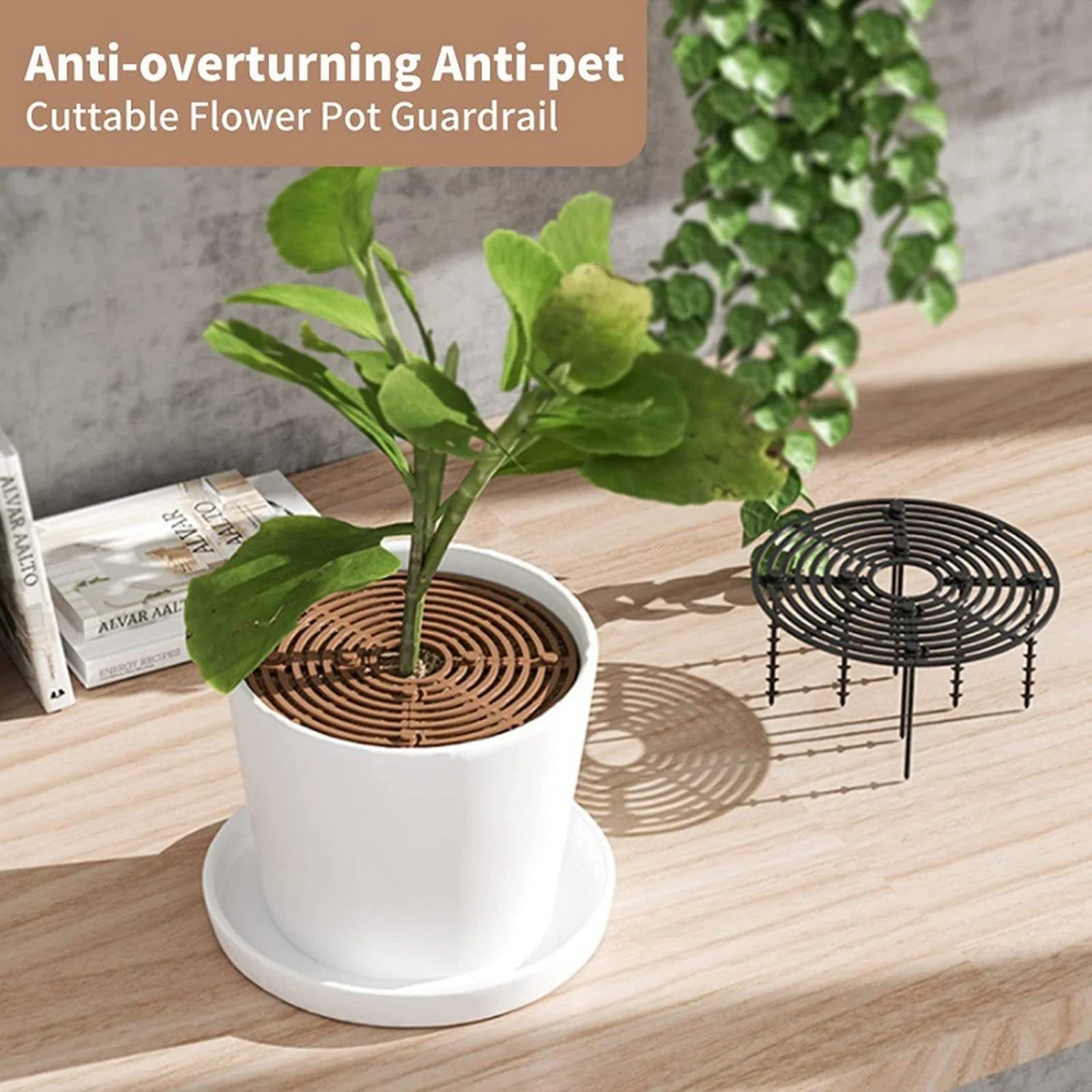 Fruit Stand Frame Holder Balcony Planting Rack Support Plant Flower Climbing Vine Pillar Stand Plant Root Protection Netting Qme