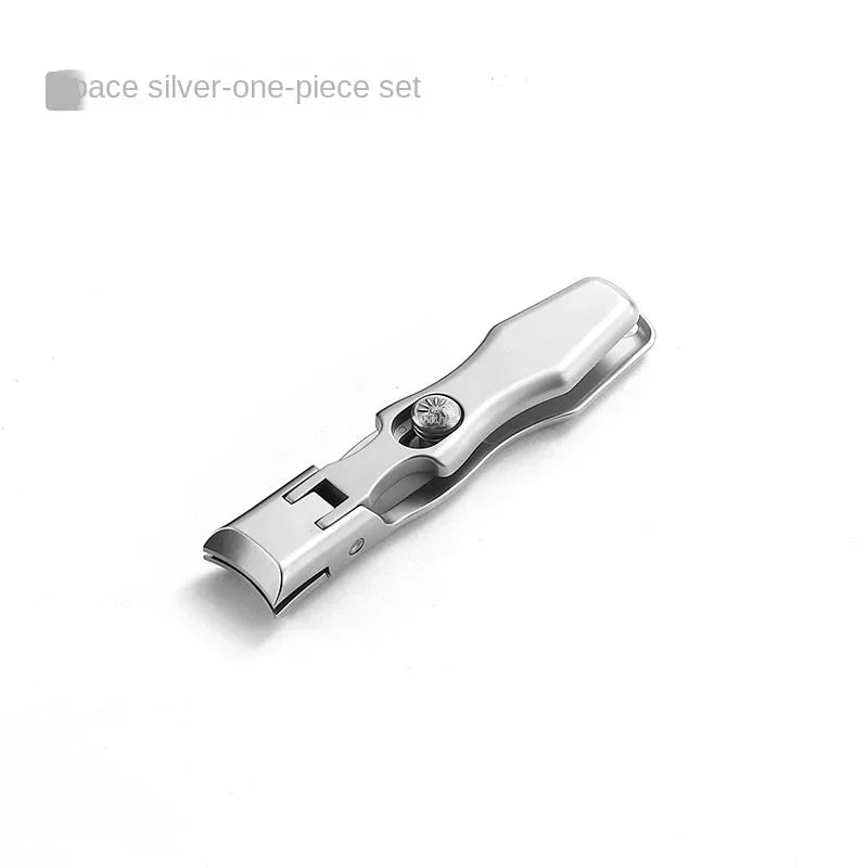 Portable Nail Clippers Ultra Sharp Fingernail Stainless Steel Toenail Qme Silver