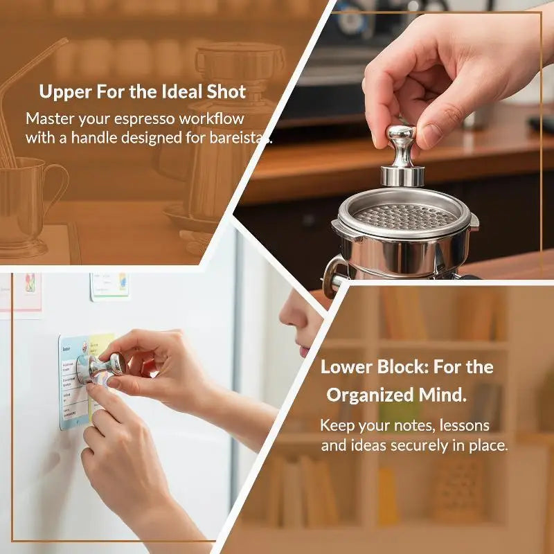 Espresso Puck Screen Magnet Handle Reusable 51 53 Coffee Filter Mesh Qme