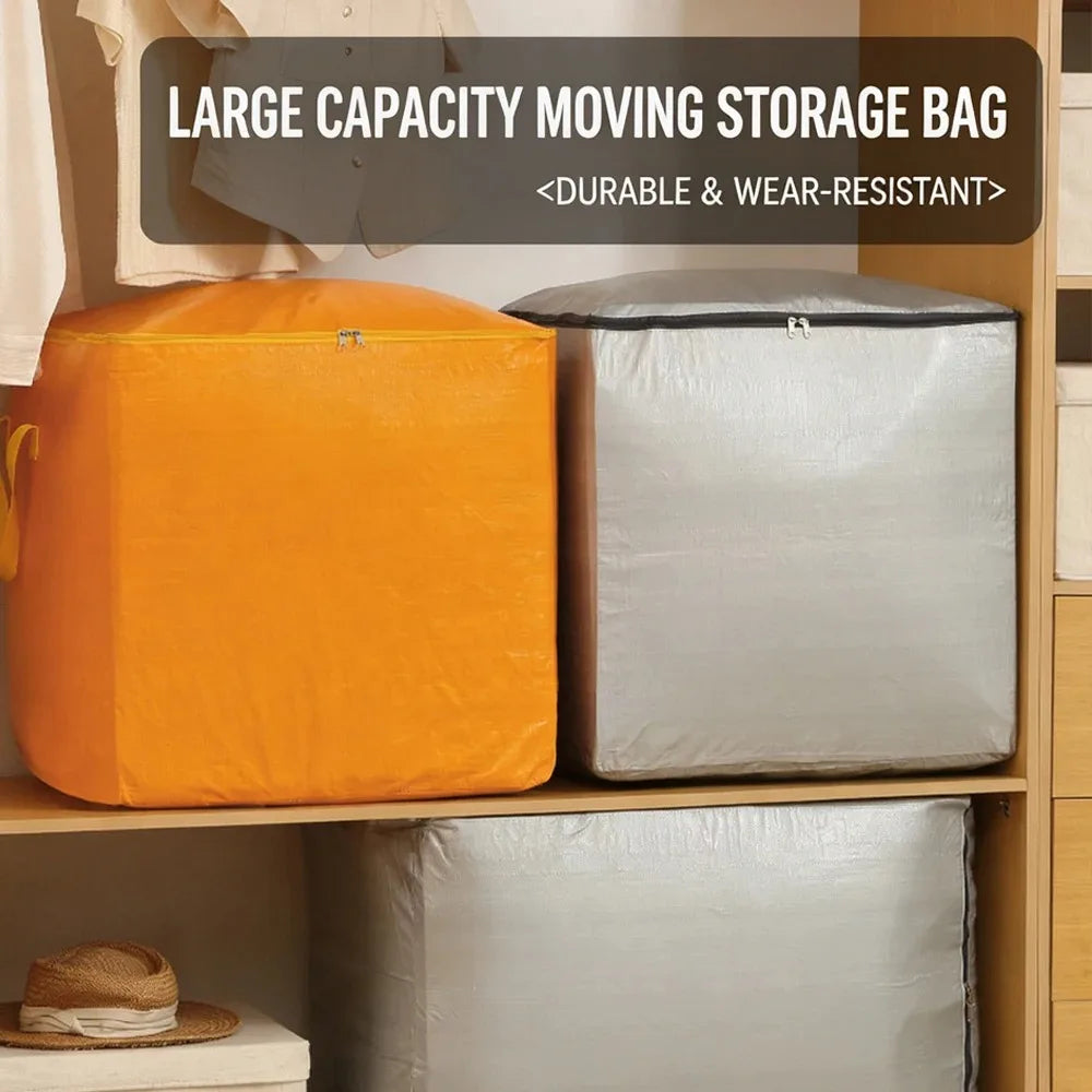 Large Capacity Moving Packing Bag Storage Bag Cotton Quilt Bag Miscellaneous Woven Luggage Bag Clothing Sorting and Storage Bag Qme