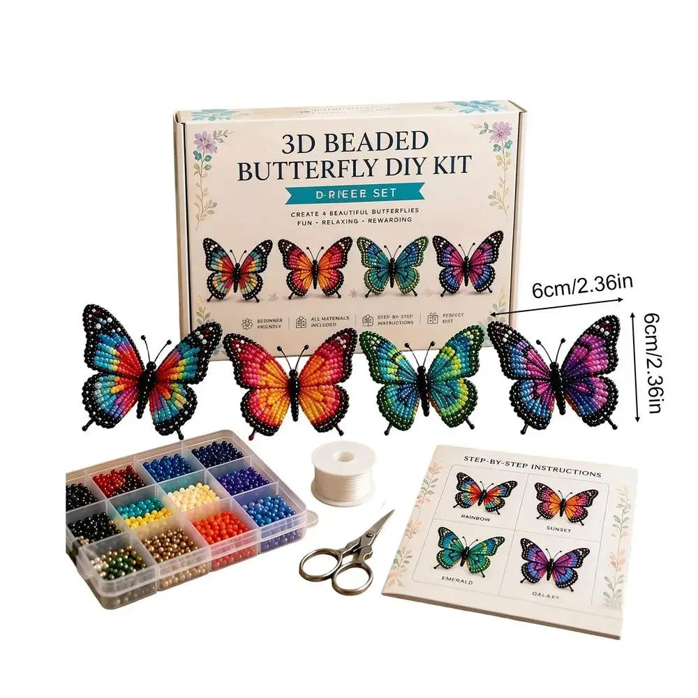 DIY Animal Beading Kits 4 Pieces 3D Funny Cute With Instructions Beaded Animals Art Kit For Craft Enthusiasts Family Friends Qme C China Mainland