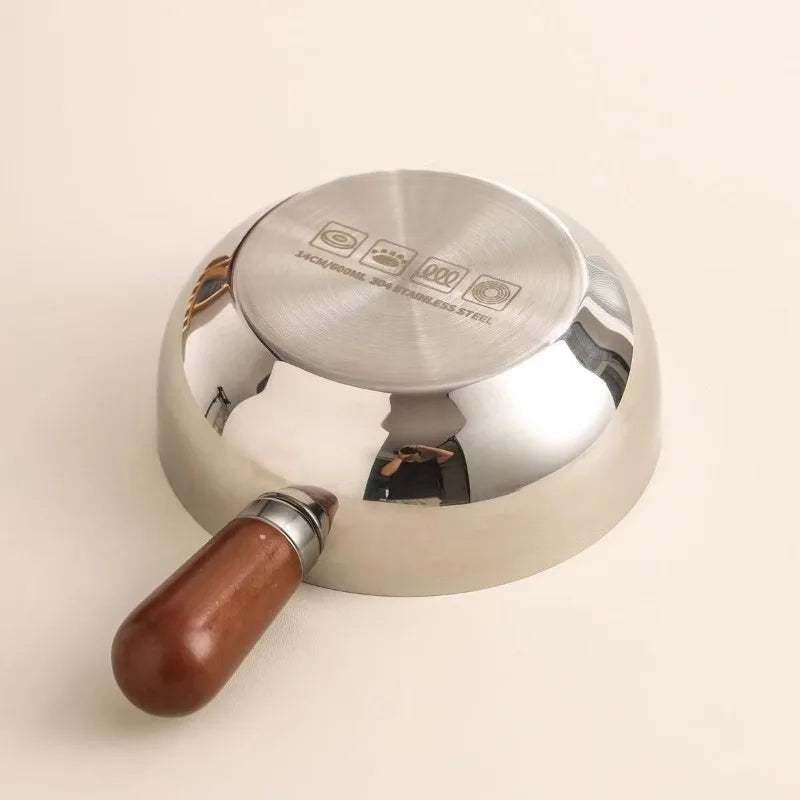 Stainless Steel Instant Noodle Pot Small One Person High-looking Qme