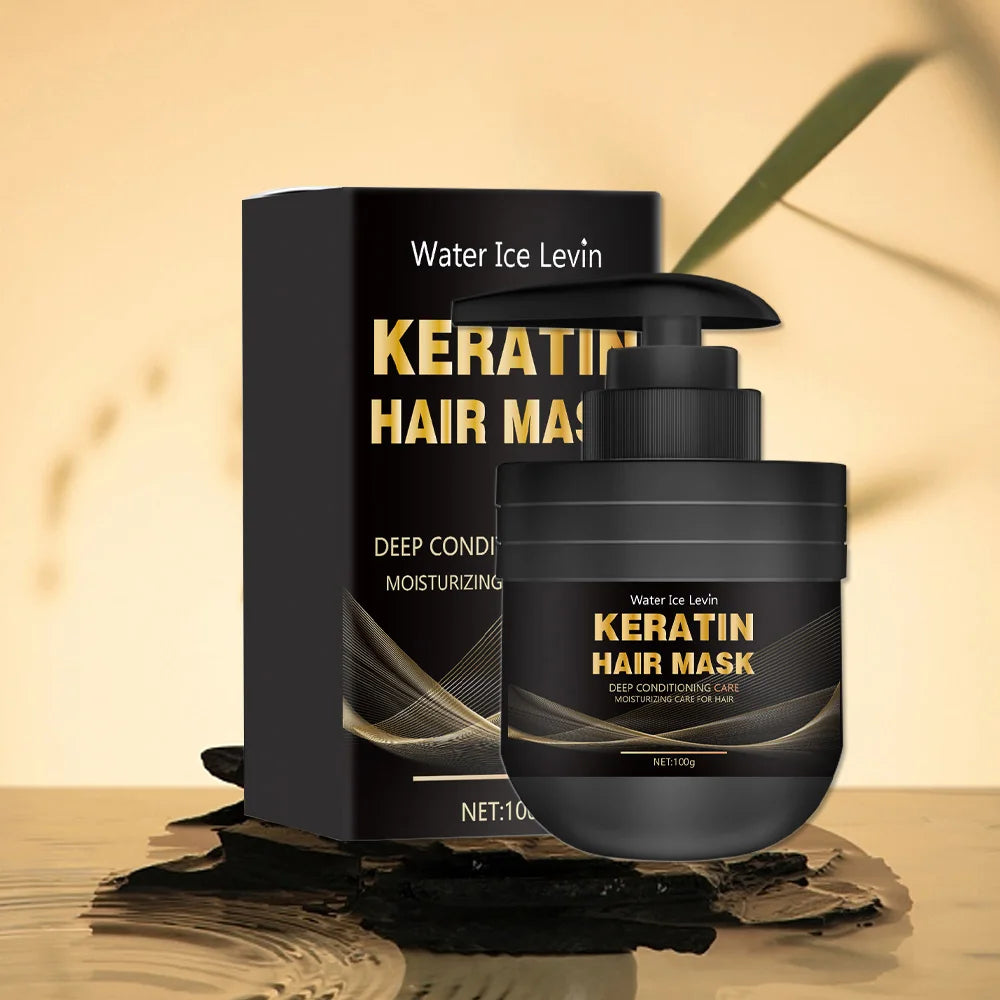 New Keratin Hair Mask For Maltreated Hair 5Seconds Repairing Damaged Frizzy Hairs Smoothing Nourish Straightening Hair Care 100g Qme