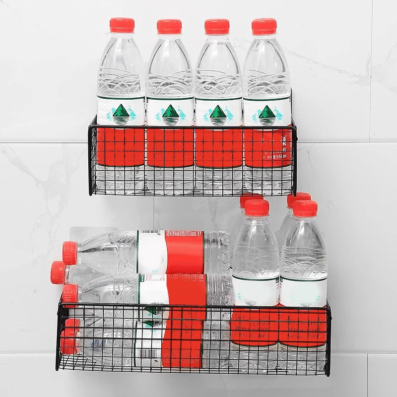 Required Wall-mounted Storage Rack Kitchen Bathroom No Drilling Qme