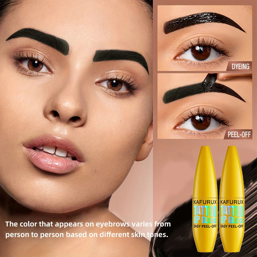5 Colors Semi-permanent Peel Off Eyebrow Dye Cream Waterproof Brow Qme