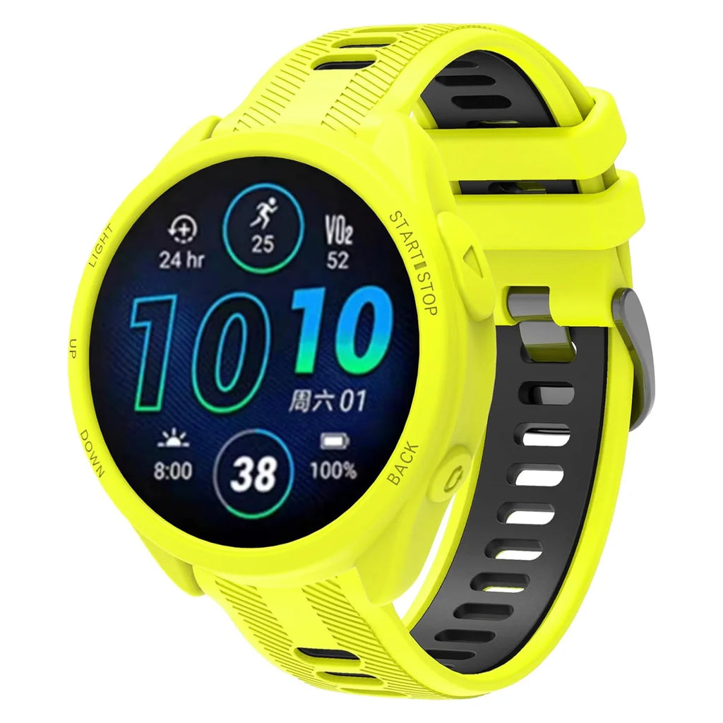 Silicone Case for Garmin Forerunner 965 Anti-scratch Protection Cover for Garmin 965 Soft Protector Bumper Shell Accessories Qme