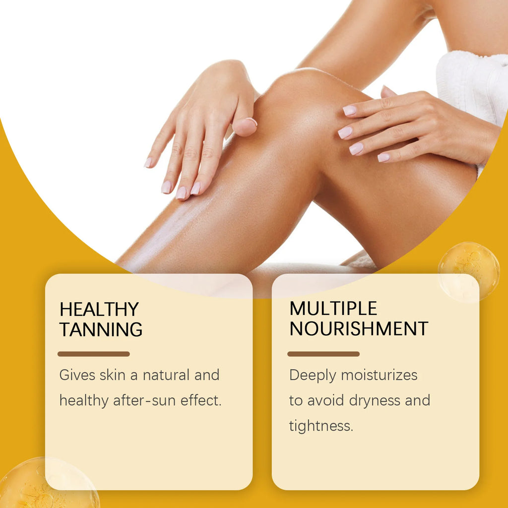 Sunless Self Tanning Cream For Body Bronzer Strengthen Melanin Promote Dark Skin Brown Tanning Lotion Natural Suntan Accelerator Qme