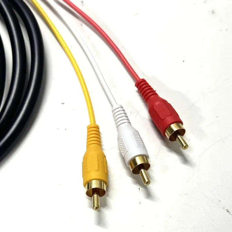 3PCS HDMI to 3RCA Component Cable 1.5m for HDTV Network Set-Top Box Computer AV Adapter Qme