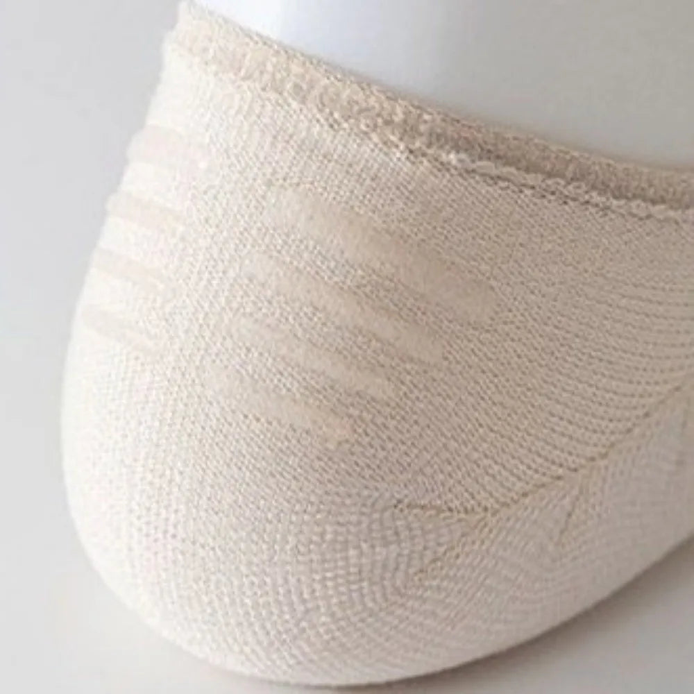 6 Pairs Comfortable Ultra-thin Transparent No-show Socks Non-slip Qme
