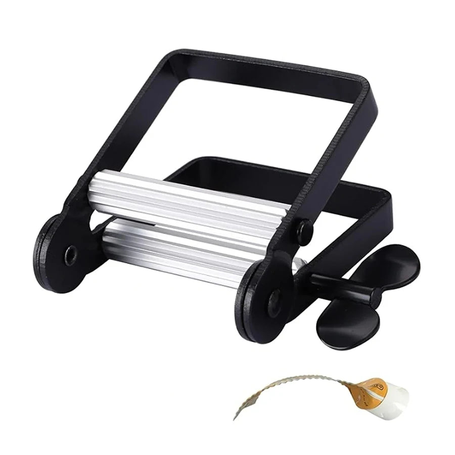 Metal Toothpaste Tube Squeezer-Large Multifunctional Tube Wringer Roller Dispenser for Hair Color Dye,Paint Tubes,Dispenser Tool Qme Black
