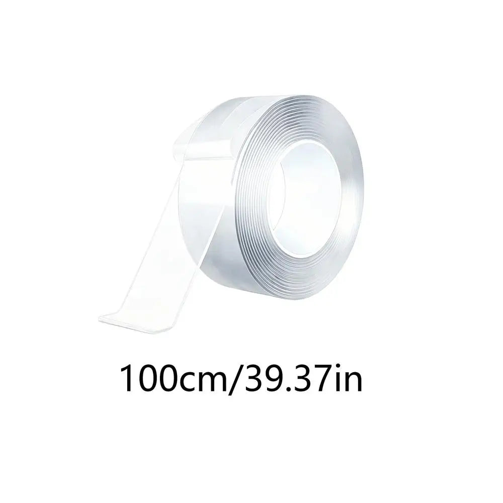 Double Sided Tape Heavy Duty Clear Nano Waterproof Removable Strong Adhesive Mounting Tape Wall Adhesive for Posters Pictures Qme as picture