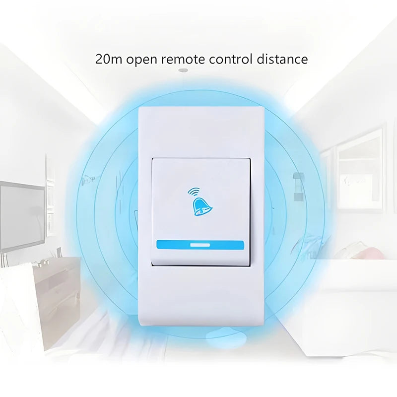 Intelligent Wireless Remote Control Doorbell Home Company Doorbell With 36 Songs Qme