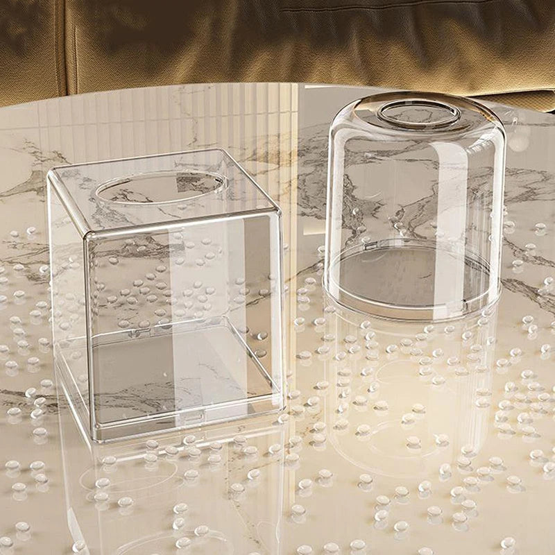 Living Room Desktop Transparent Napkin Box Ins Home Creative Bathroom Qme