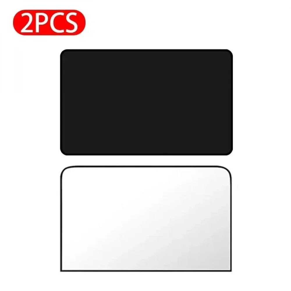 2Pcs Car Side Window Sun Shade Magnet Privacy Curtains UV Reflection Anti Glare UV Block Sunshade for Front/Back Window Qme Rear 2 Pcs Silver