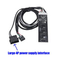 USB Adapter 9Pin Male Quad Splitter 8 Port USB20 HUB Riser Card Qme A2 4P