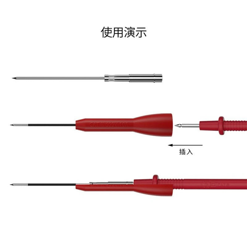 Insulation Piercing Needle Pin Non Destructive Multimeter Test Probe Qme
